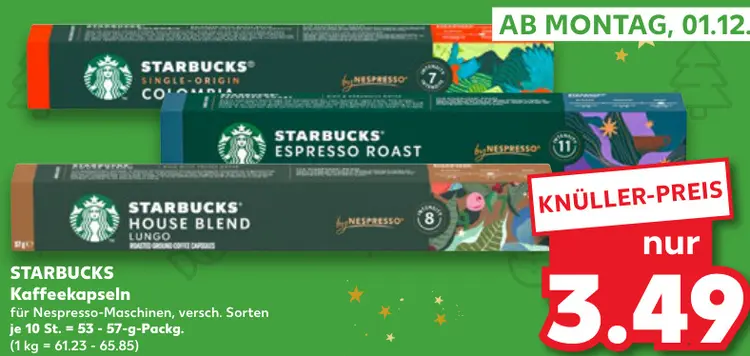 Aanbieding: STARBUCKS Kaffeekapseln