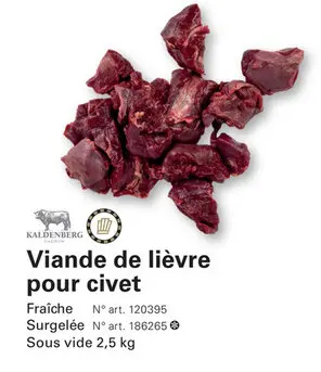 Offre: Viande de lièvre pour civet