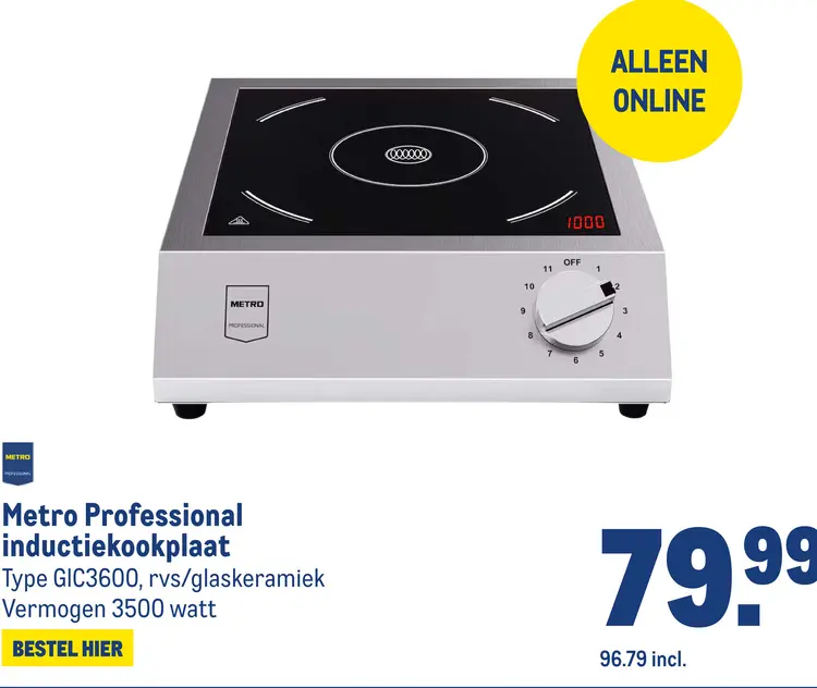 Aanbieding: inductiekookplaat