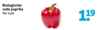 Aanbieding: Biologische rode paprika