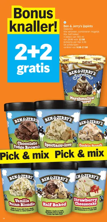 Promotie: Ben & Jerry's ijspints