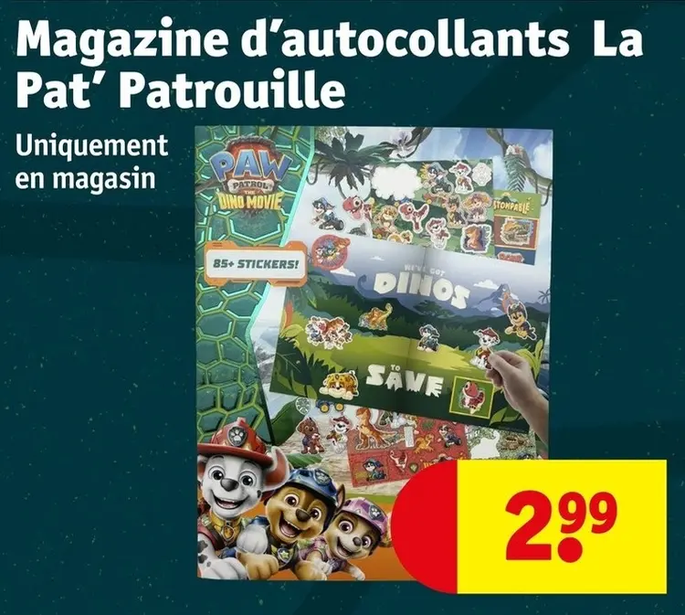 Offre: Magazine d'autocollants