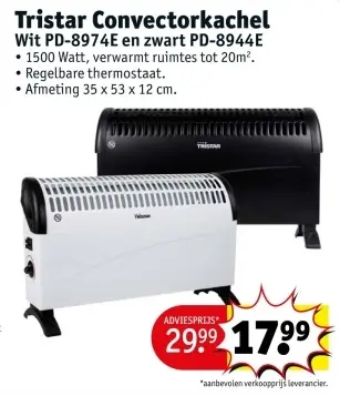 Promotie: Tristar Convectorkachel