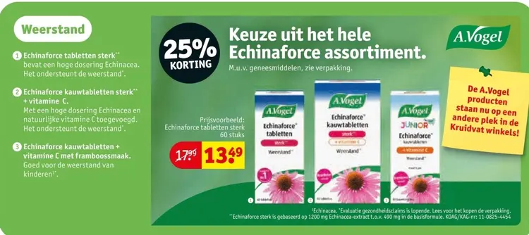 Aanbieding: A. Vogel Echinaforce