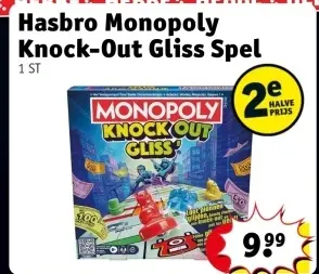 Promotie: Monopoly Knock-Out Gliss Spel