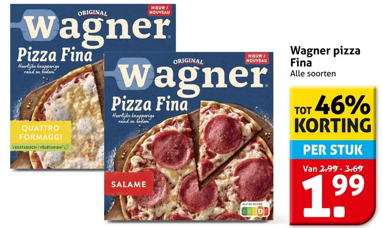 Aanbieding: Wagner pizza Fina