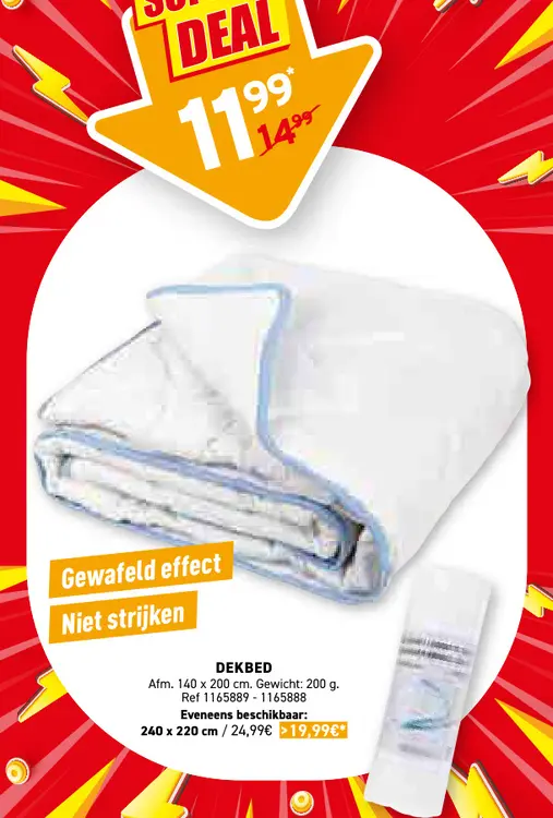 Promotie: Dekbed