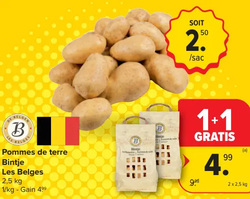 Offre: Pommes de terre Bintje