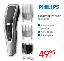Promotie: Baardtrimmer HC5630/15