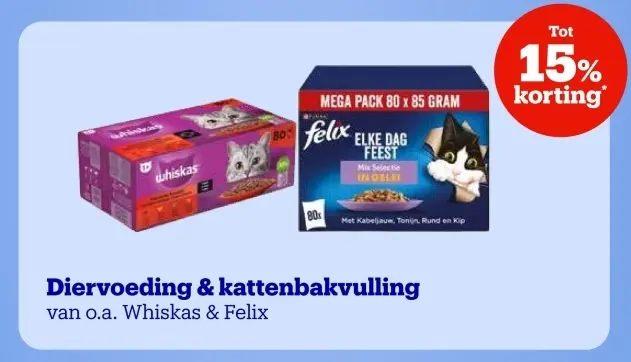 Aanbieding: Diervoeding & kattenbakvulling