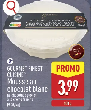 Offre: Mousse au chocolat blanc