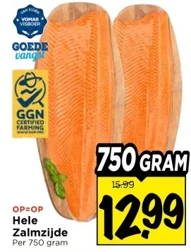 Aanbieding: Hele Zalmzijde