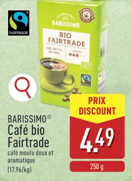 Offre: BARISSIMO® Café bio Fairtrade