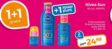 Aanbieding: Nivea Sun M.u.v. mini's