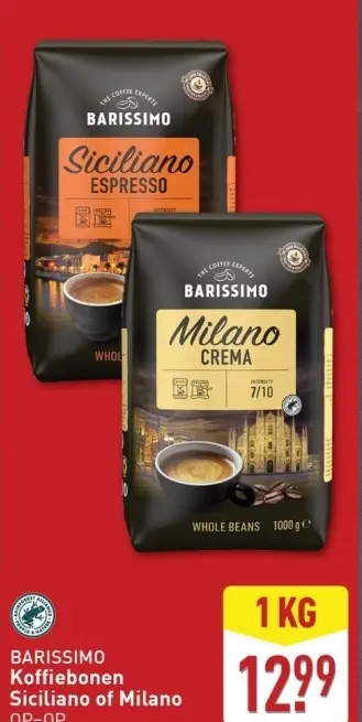 Aanbieding: Koffiebonen Siciliano of Milano