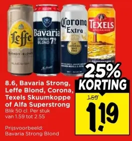8.6, Bavaria Strong, Leffe Blond, Corona, Tex