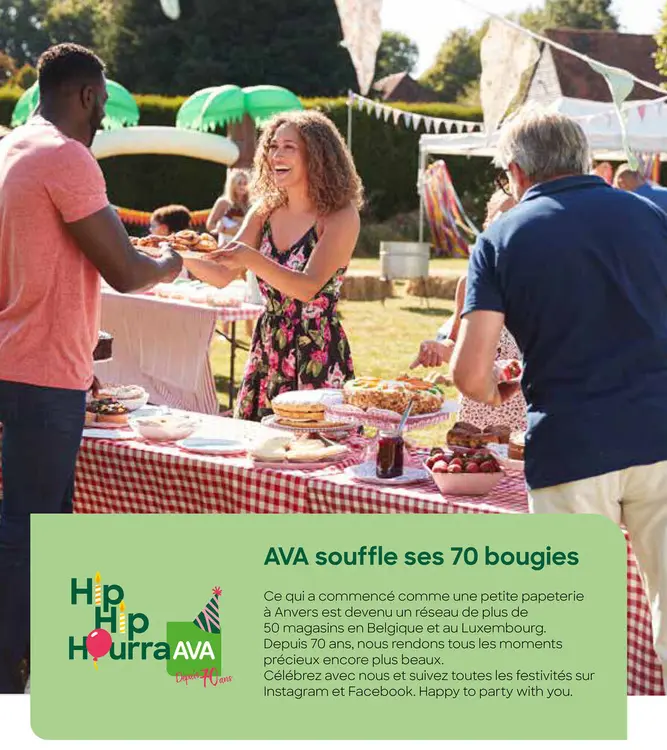 Offre: AVA souffle ses 70 bougies