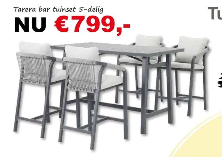 Aanbieding: Tarera bar tuinset