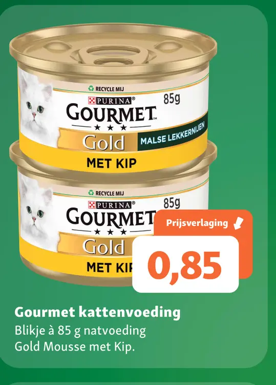 Aanbieding: Gourmet kattenvoeding 