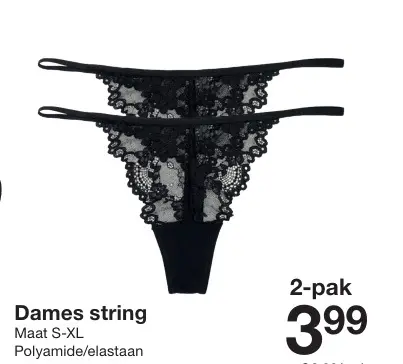 Promotie: Dames string