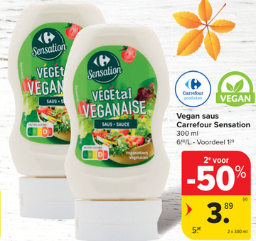 Aanbieding: Vegan saus Carrefour Sensation