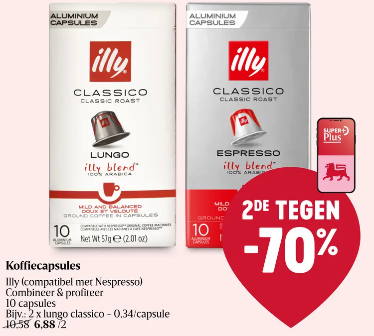 Promotie: Koffiecapsules Illy (compatibel met Nespresso)