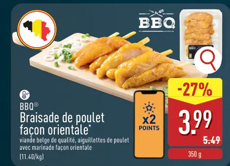 Offre: Braisade de poulet façon orientale