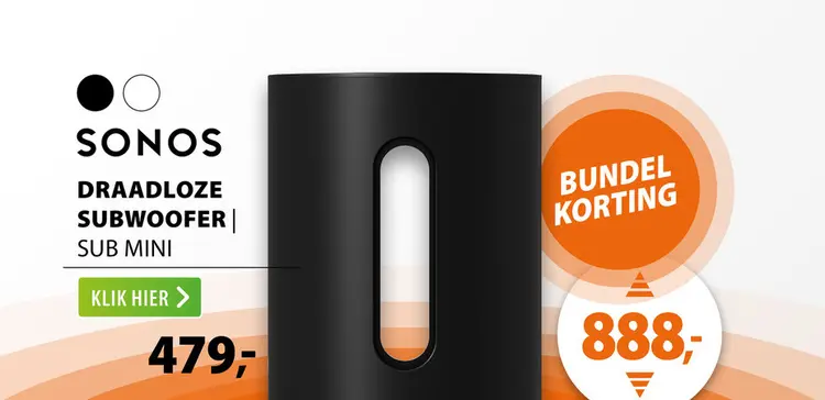 Aanbieding: Sonos Sub mini Zwart