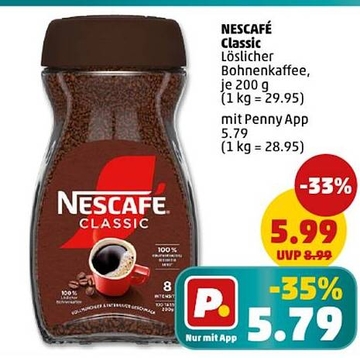 Aanbieding: NESCAFÉ Classic Löslicher Bohnenkaffee