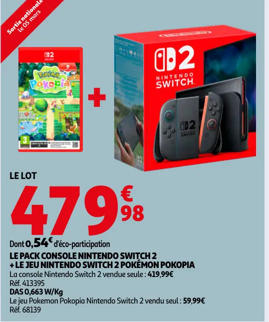 Offre: Pack console Nintendo switch 2