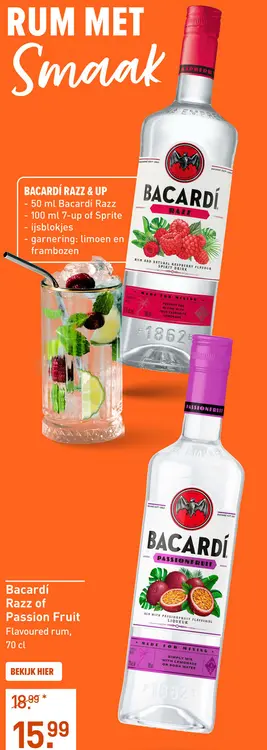 Aanbieding: Bacardí Razz of Passion Fruit