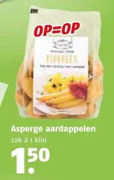 Aanbieding: Asperge aardappelen