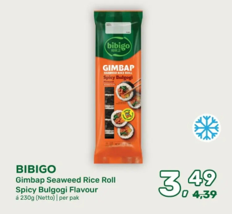 Aanbieding: Gimbap Seaweed Rice Roll Spicy Bulgogi Flavour