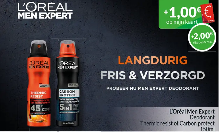 Aanbieding: Deodorant thermic resist of carbon protect