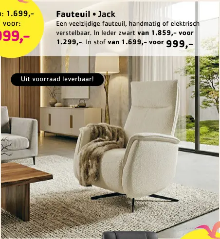 Promotie: Fauteuil Jack