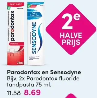 Aanbieding: Parodontax en Sensodyne