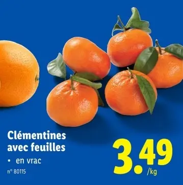 Offre: Clémentines avec feuilles