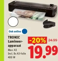 Aanbieding: Lamineerapparaat