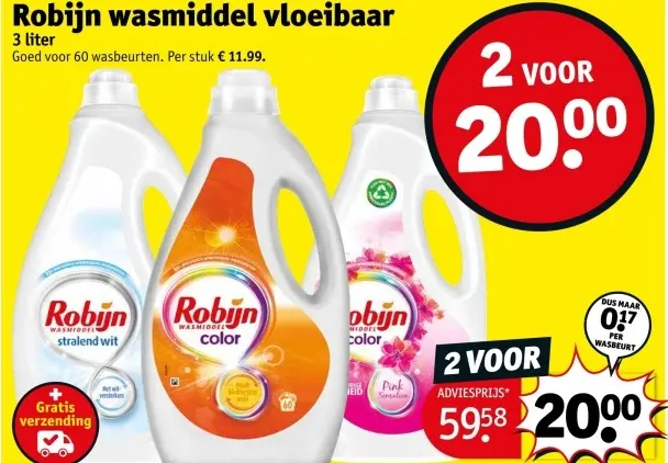 Aanbieding: wasmiddel vloeibaar