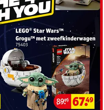 Aanbieding: LEGO® Star Wars™ Grogu™ met zweefkinderwagen