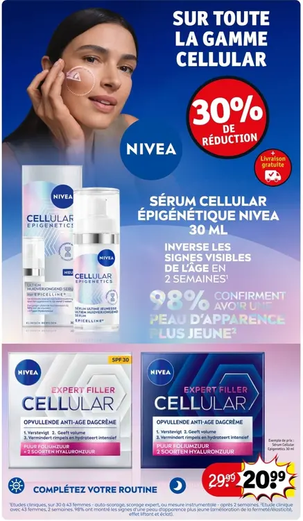 Offre: Sérum cellular épigénétique NIVEA