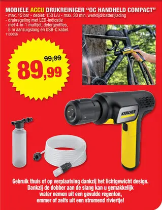 Promotie: Karcher OC Handheld Compact hogedrukspuit