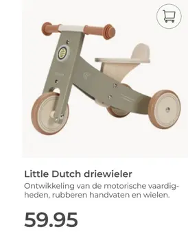 Aanbieding: Little Dutch driewieler