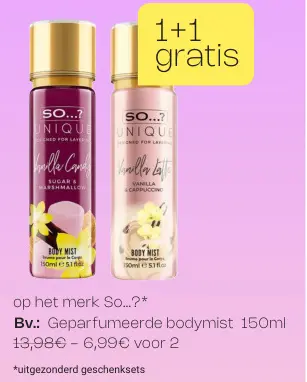 Promotie: So...? Geparfumeerde bodymist
