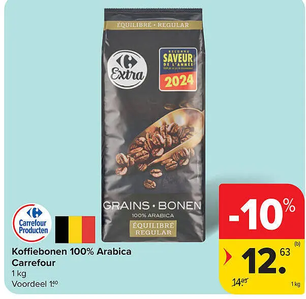 Promotie: Koffiebonen 100% Arabica