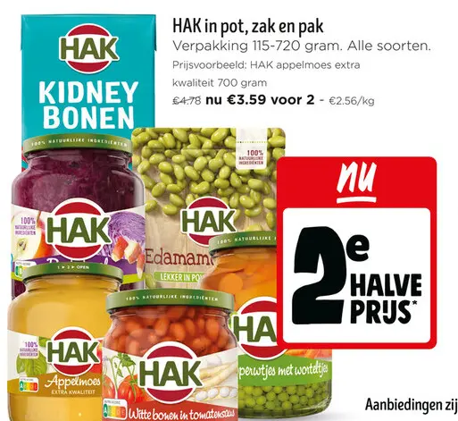 Promotie: HAK in pot, zak en pak