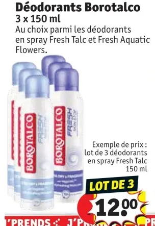Offre: Déodorants