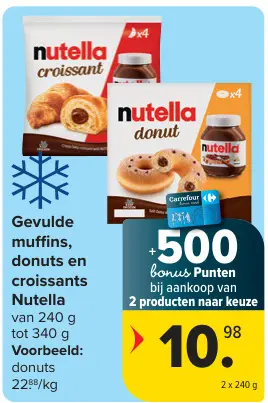 Aanbieding: Gevulde muffins, donuts en croissants