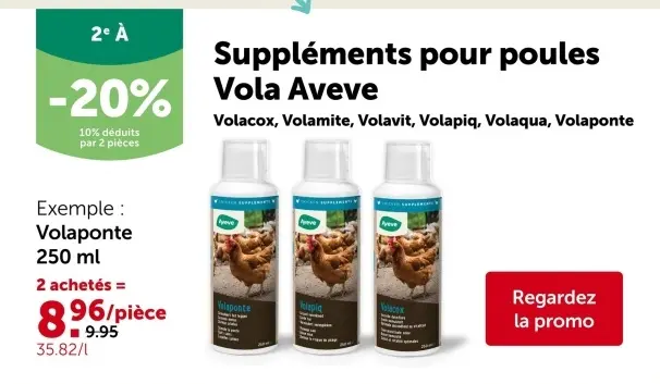 Offre: Suppléments pour poules