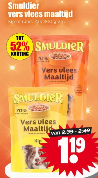 Aanbieding: Vers vlees maaltijd